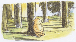 Pooh in the enchanted place